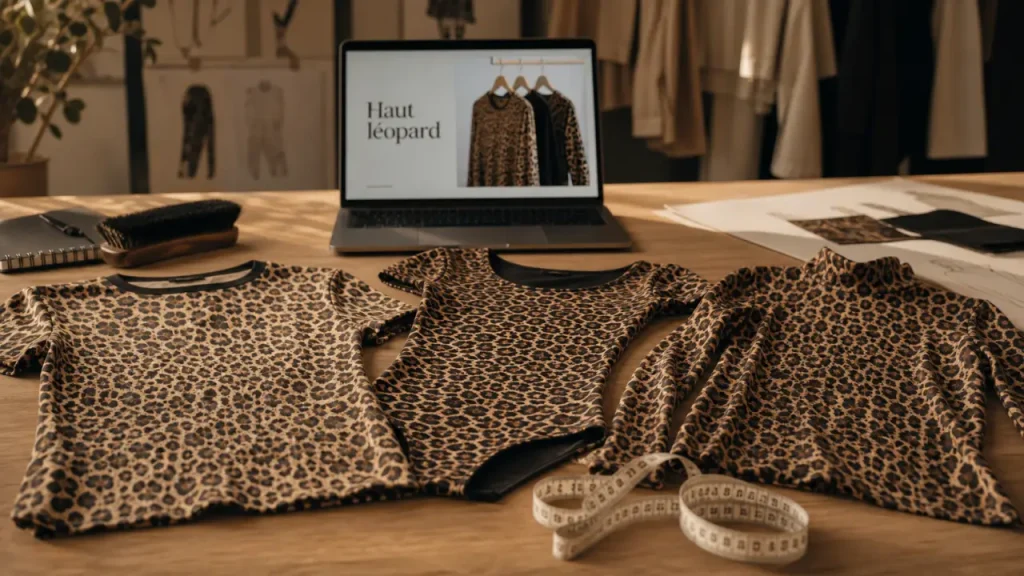 haut femme leopard : t-shirt, body, crop top ou manches longues