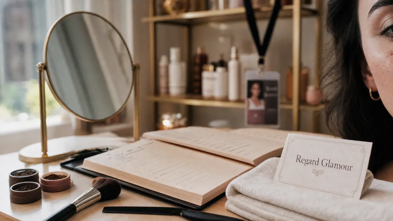 regard glamour Montauban : carte “Regard Glamour” et accessoires de maquillage