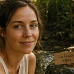 Citation beauté naturelle : La beauté respire, visage sans maquillage, lumière naturelle