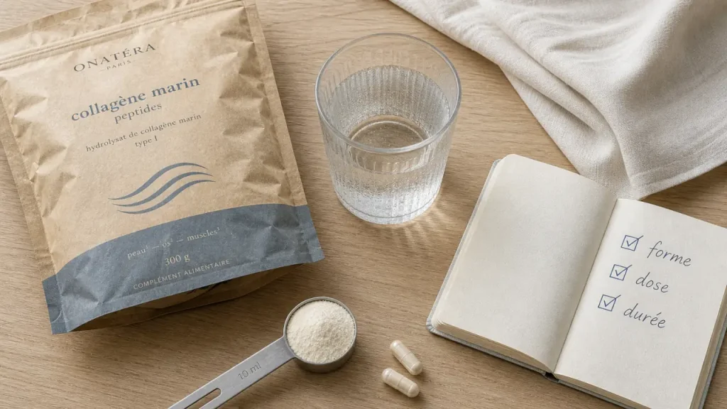 Collagène marin anti-âge en poudre : dose et préparation