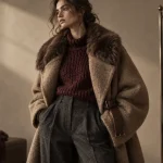Mode automne-hiver 2025 : manteau cocon oversize, textures laine, cuir et fourrure