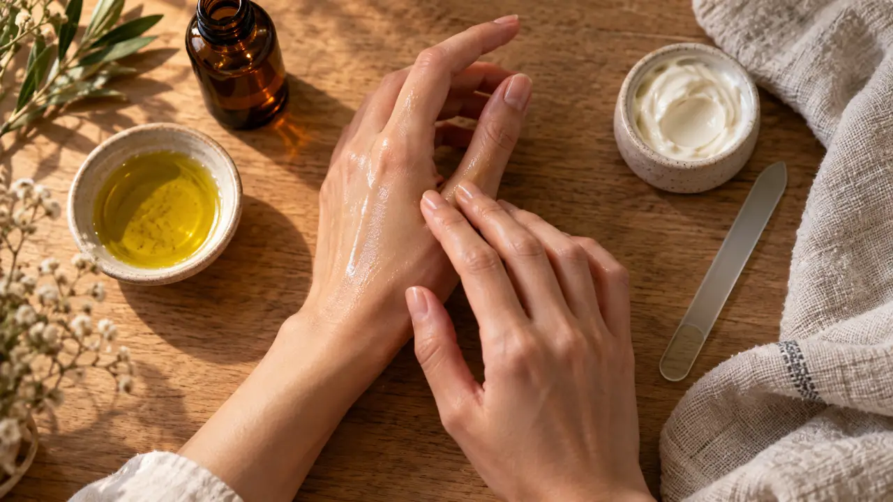 Ongles au naturel : huile et massage pour renforcer les ongles