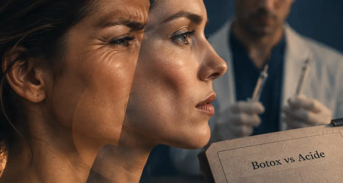 Botox acide hyaluronique : ride d’expression et perte de volume