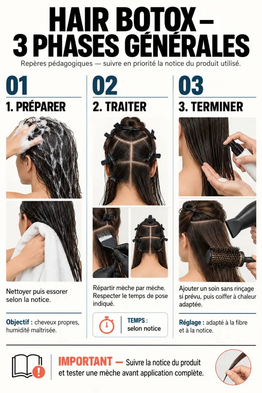 Étapes d’application d’un Hair Botox : préparation, traitement et entretien