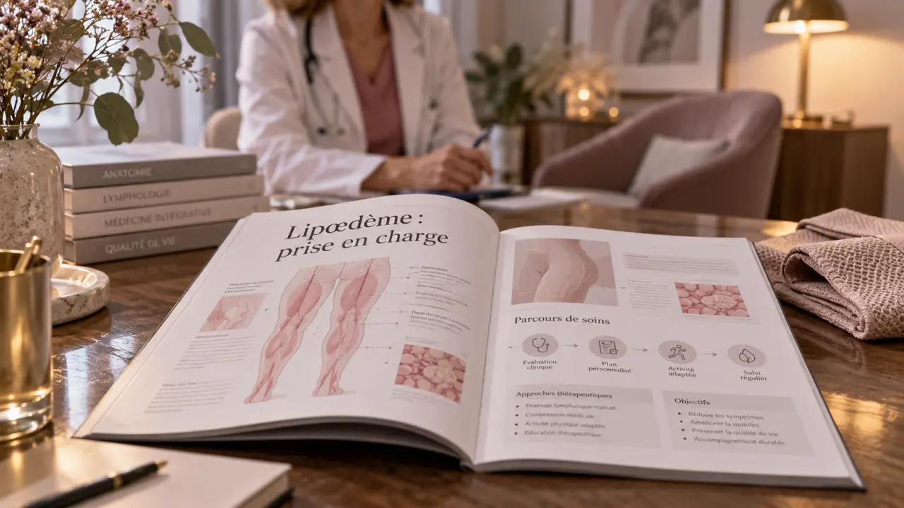 Lipœdème traitement : dossier patient et bas de compression