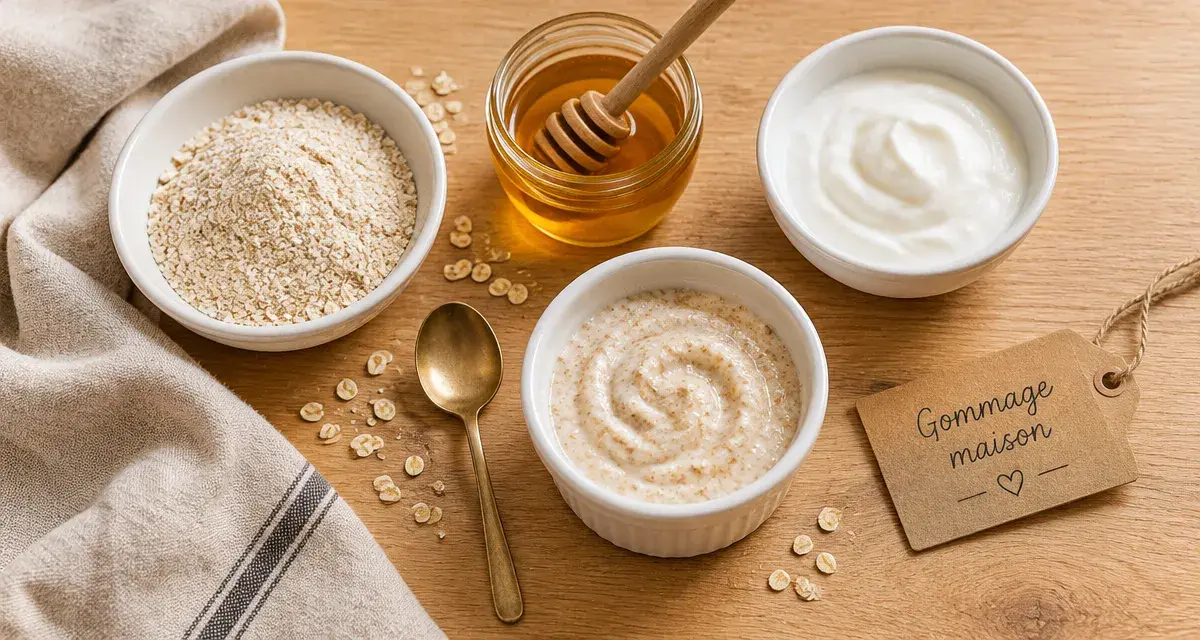 Recettes gommage maison pour le visage : 4 gommages doux, flocons d’avoine et miel