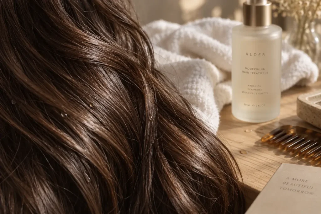 Soin cheveux ternes : cheveux lissés brillants